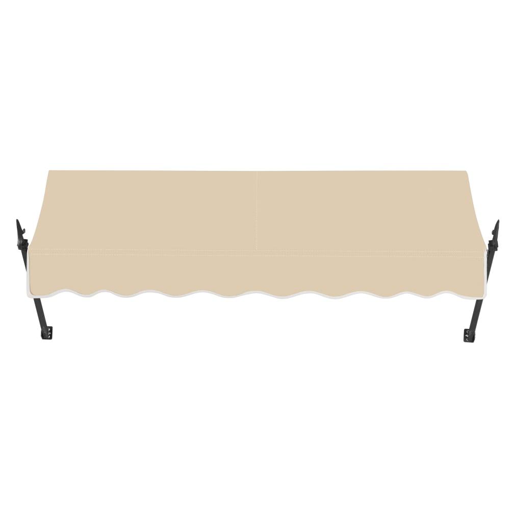 10.375 ft Fixed Awning Acrylic Fabric, Tan C3230