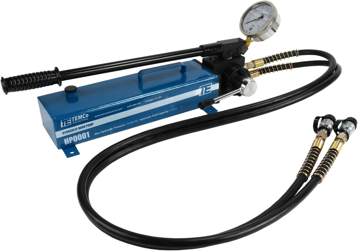 Manual Hand Hydraulic Power Pack Pump 2 Stage, Double Acting 10k psi 183 Cubic in Capacity N496