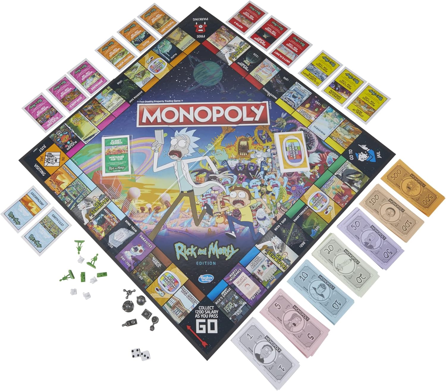 Monopoly Board Game with Collectible Tokens M38543