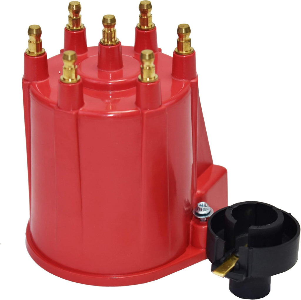 Red Cap Distributor Cap and Rotor Kit V24235