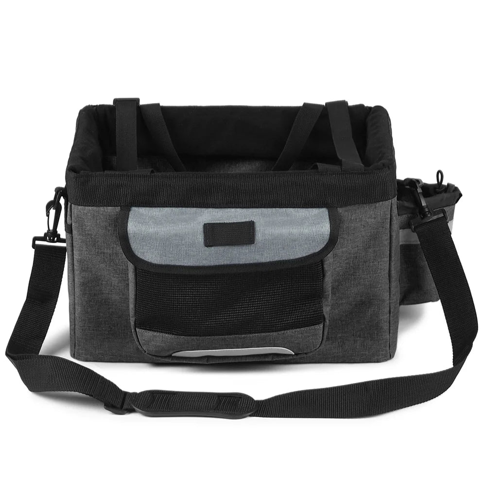 Foldable Front Basket Removable Bike Basket Carrier Tote Bag E715