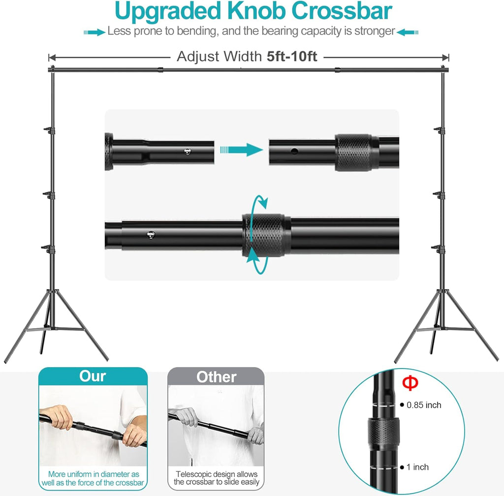 8.5x10ft Backdrop Stand Kit with Carrying Bag Y856953