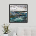 Black Floater Frame Canvas Painting S645685