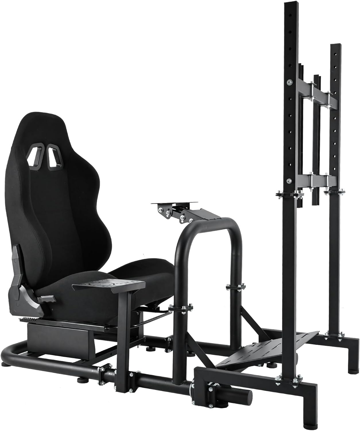 Racing Simulator Cockpit with Seat and Monitor Mount T812415