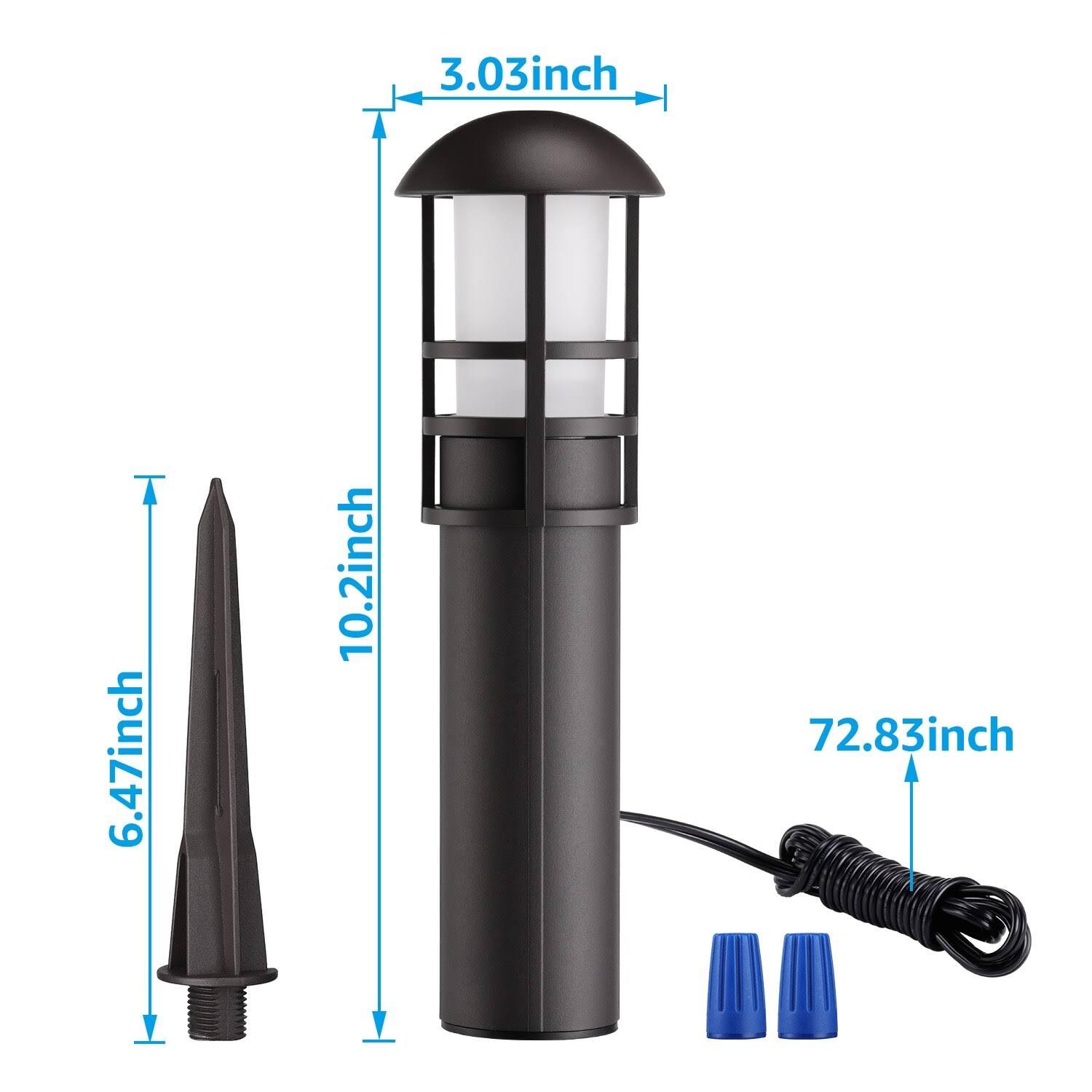 12 Pack Low Voltage LED Landscape Light, 5000K Daylight H872959