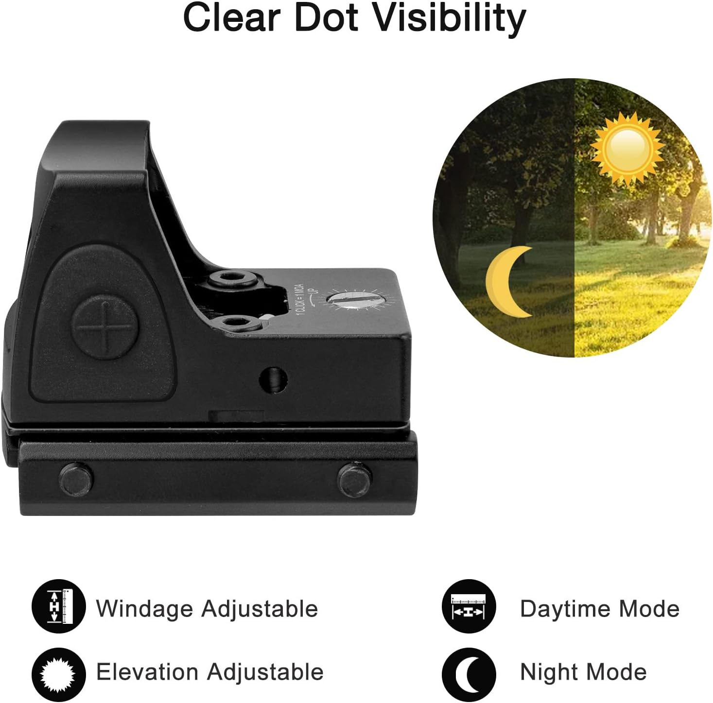 Red Dot Sight 3.25 MOA Reflex Sight, Pack of 2 L283
