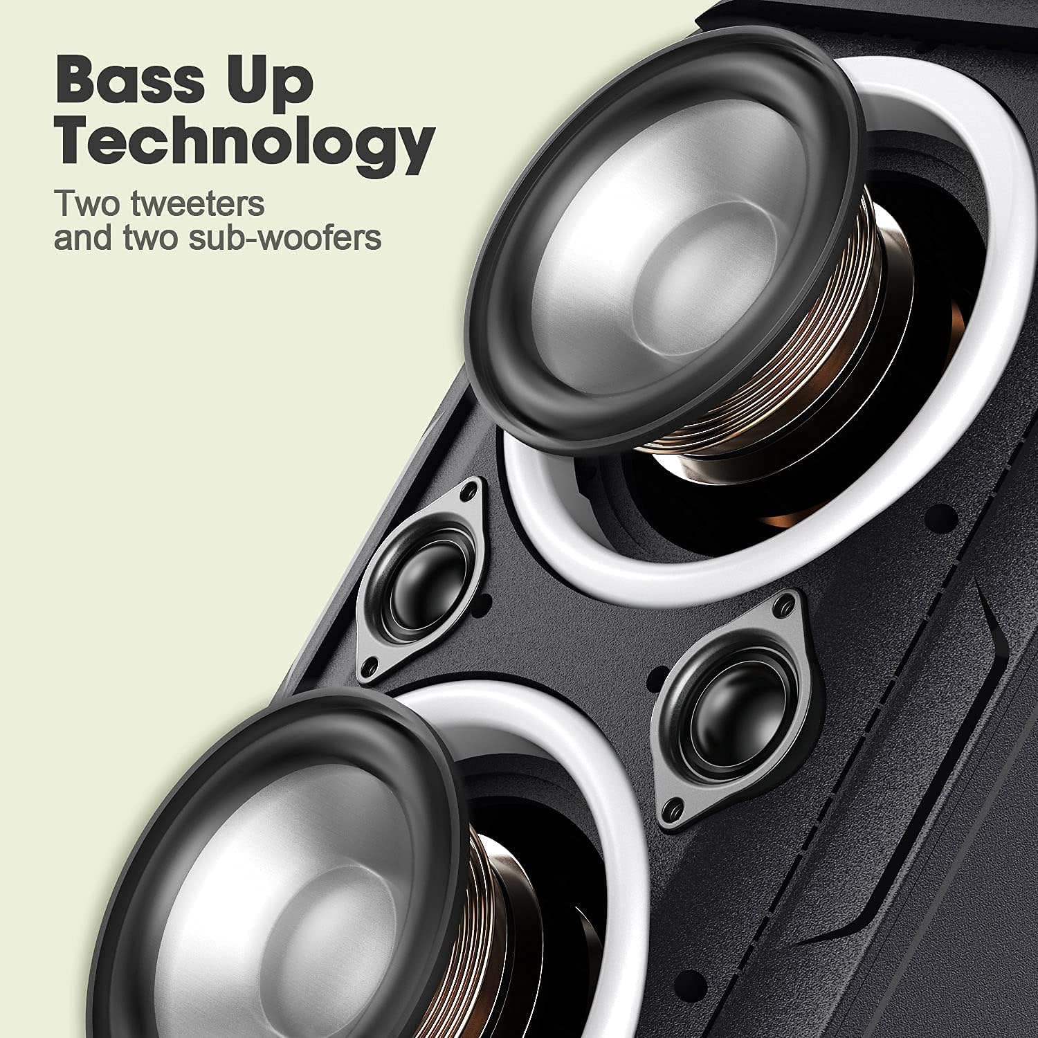 80W Bluetooth Speaker with LED Lights and 12000mAH Battery I779696