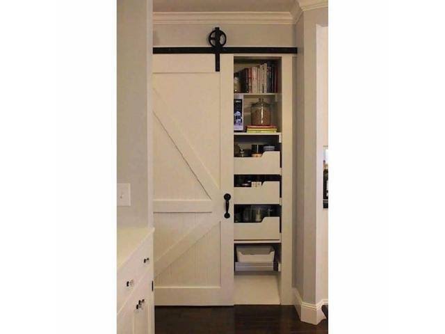 Single Wood Sliding Barn Door Hardware Kit B230