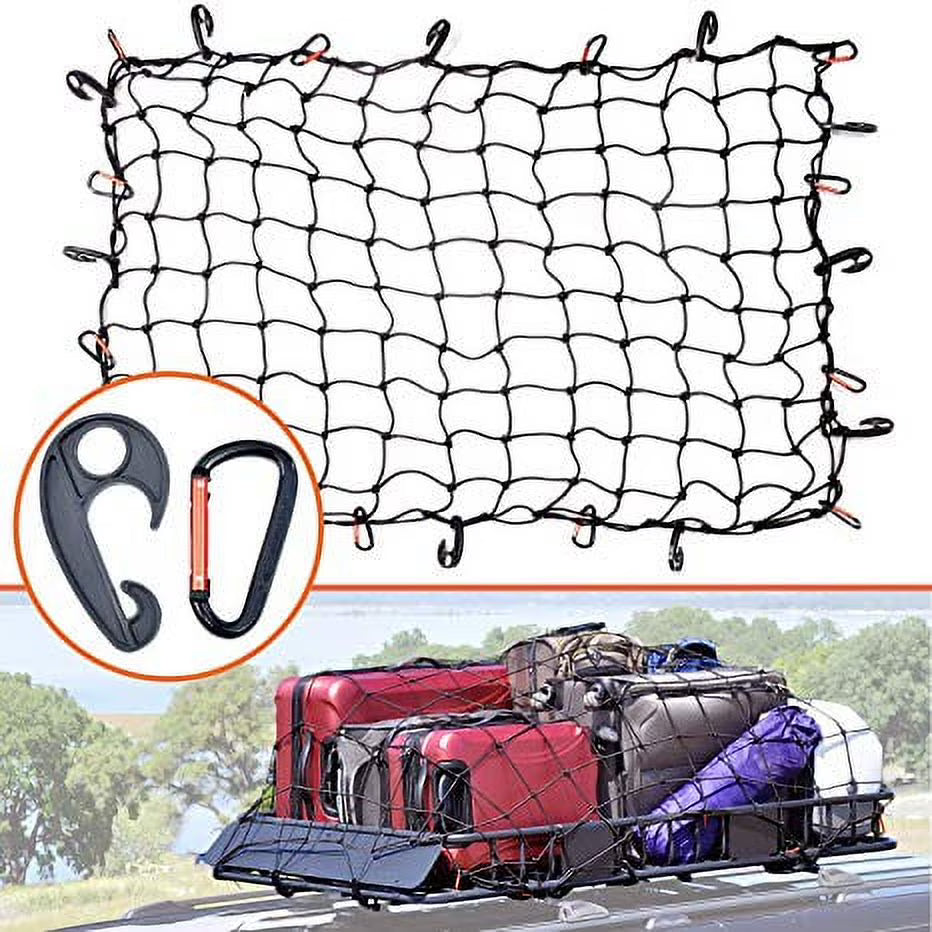3'x4' Bungee Cargo Net with 12 Carabiners R4697