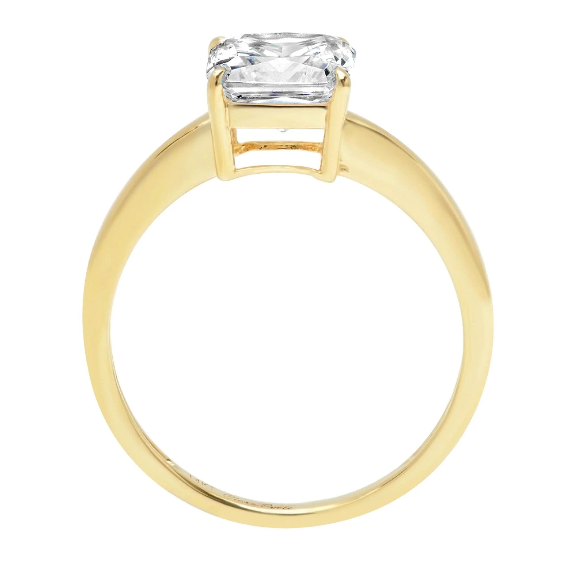 18K Yellow Gold Solitaire Engagement Ring Q469922