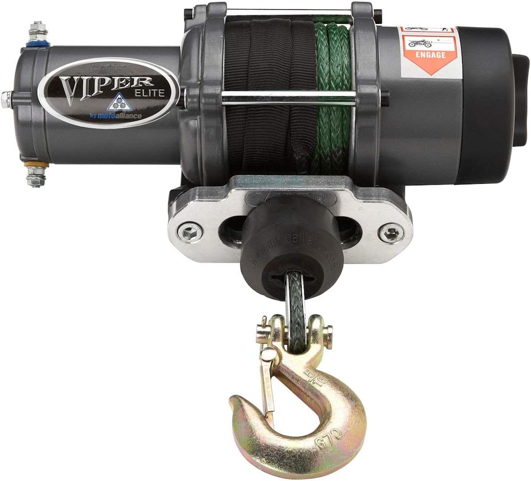 4500lb UTV Winch Black Rope Q4395