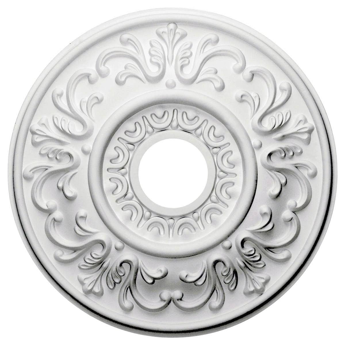 18 inchod x 3 1/2 inchid x 1 inchp Hand-Painted Flash Gold Ceiling Medallion T840033