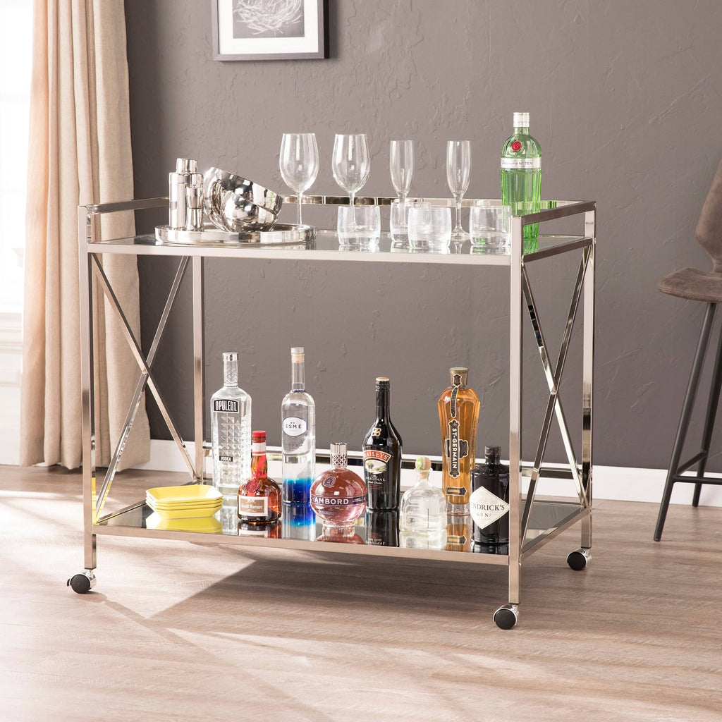 Silver Bar Cart A4827