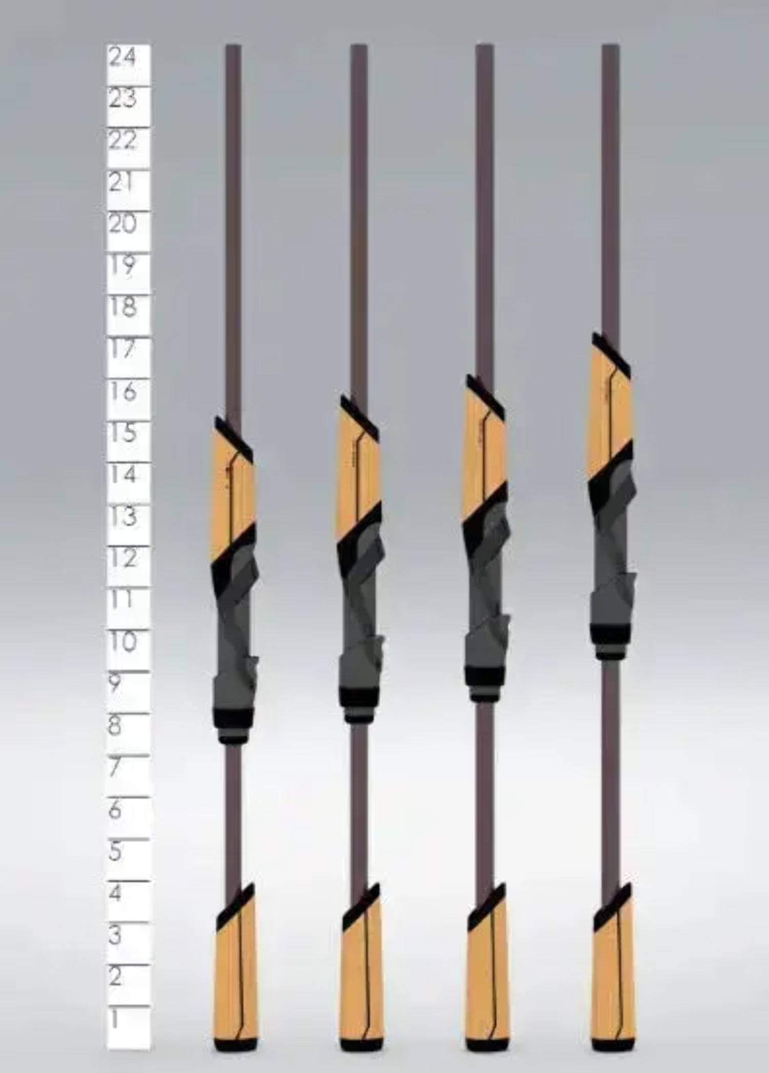 7'3 Medium Light Extra Fast Spinning Rod C1420