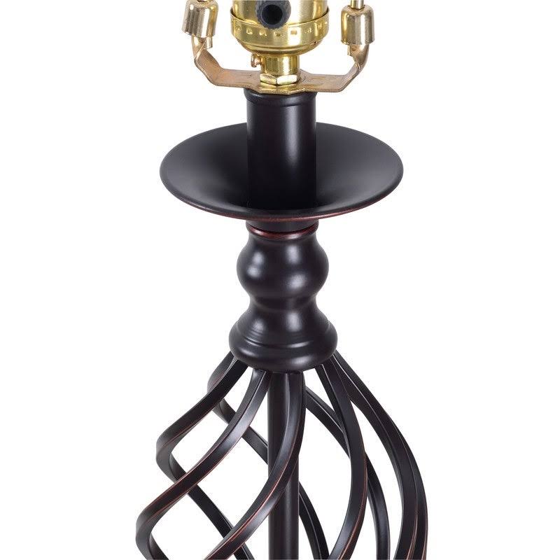 Rubbed Bronze Twist Base Lamps (Set of 3) P663
