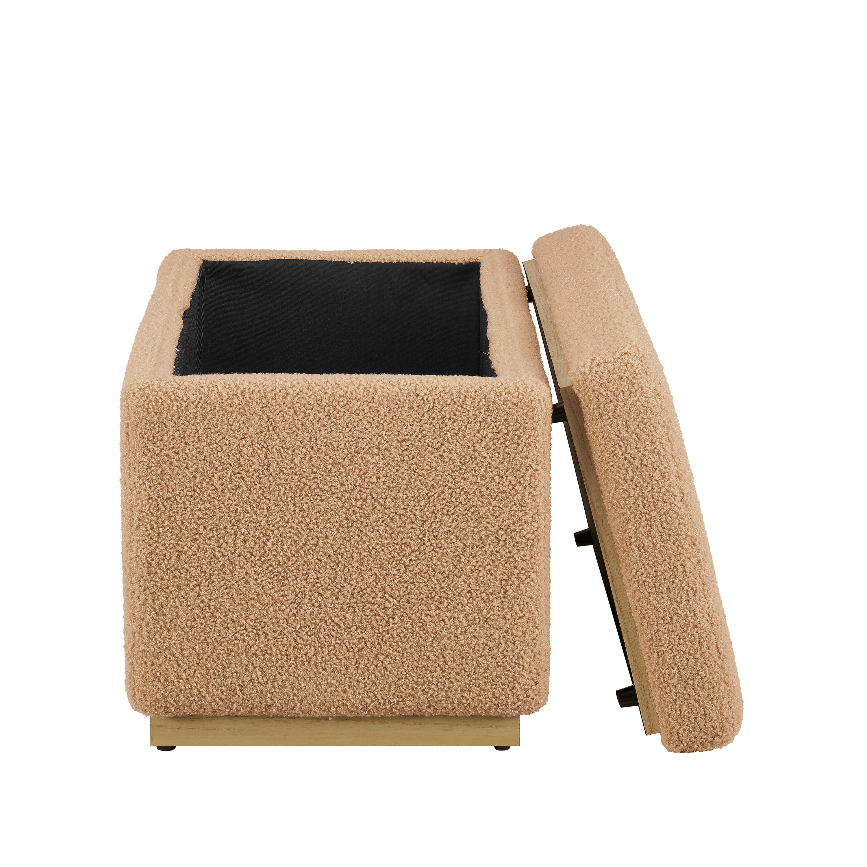 Tan Rectangle Storage Ottoman X252