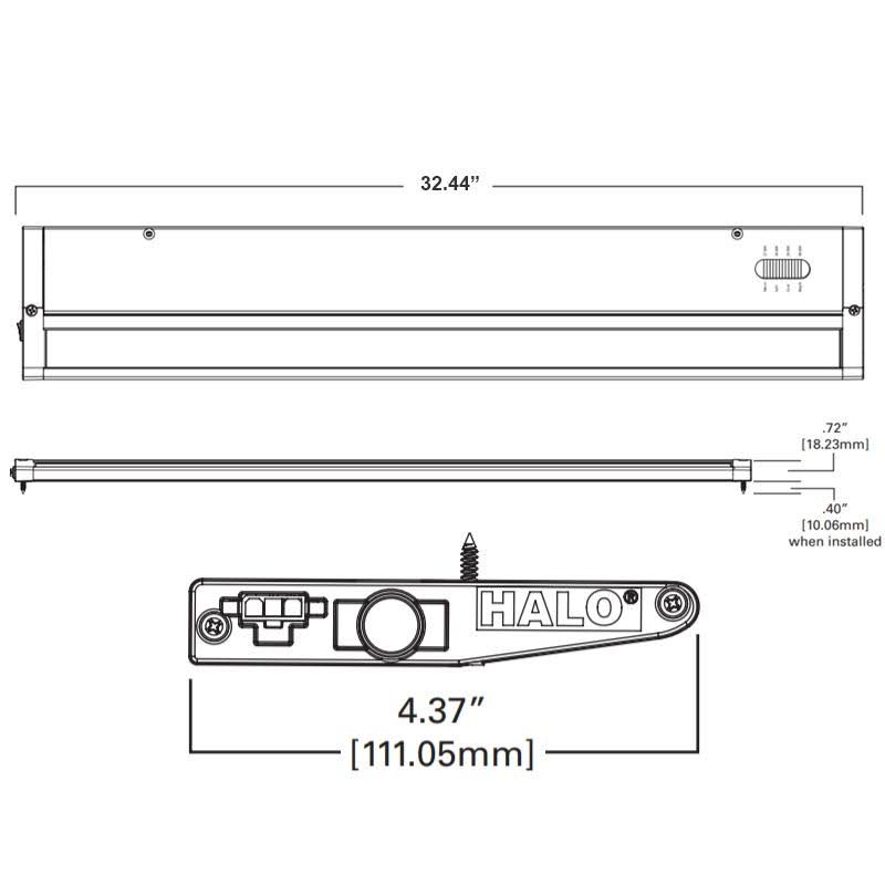 36in White Undercabinet Light J46042