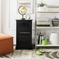 Cream 3-Drawer Distressed Cabinet Q558