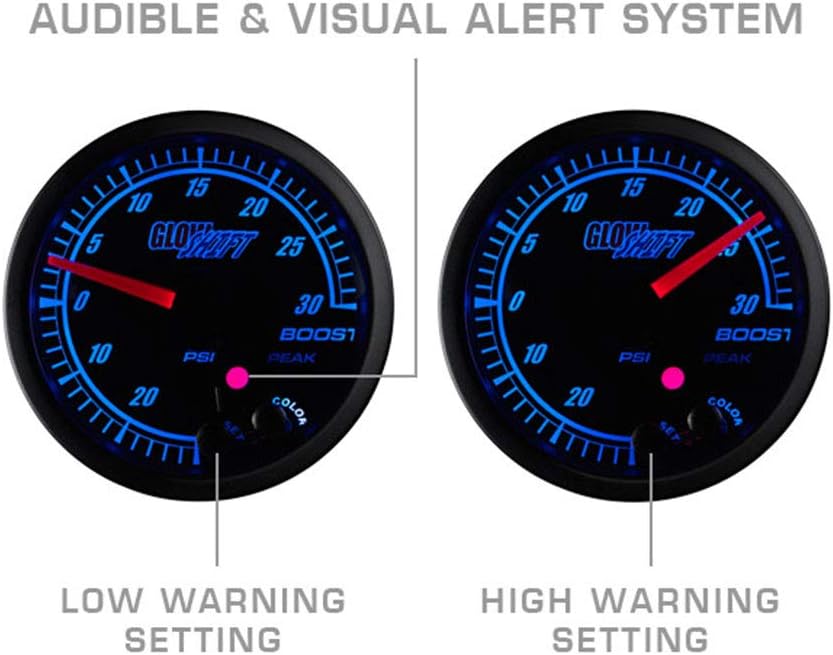 Black Dial Narrowband Air/Fuel Ratio Gauge 2-1/16" 52mm Pack of 2 H70750