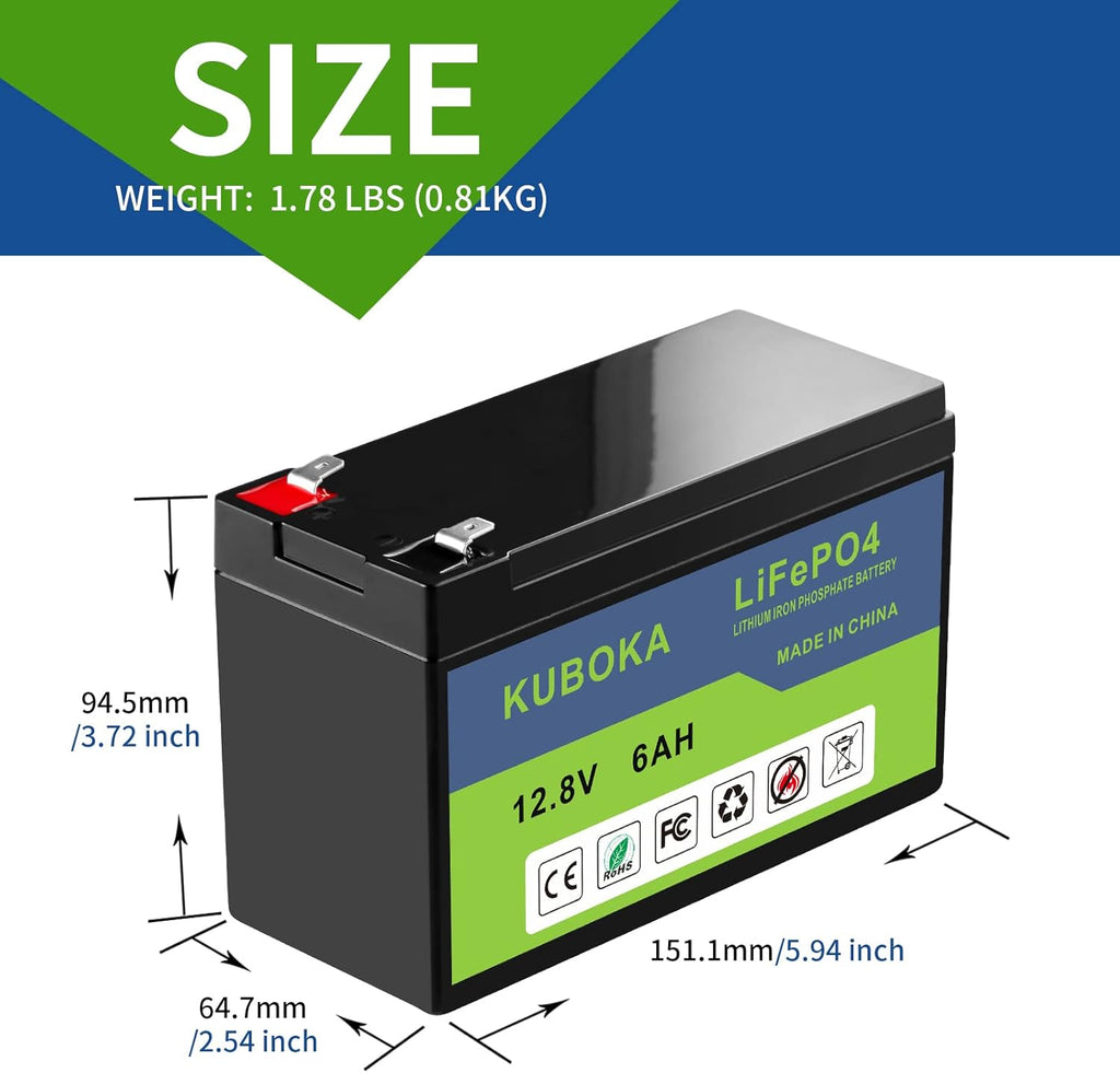 12V 15Ah LiFePO4 Lithium-ion Rechargeable Battery with Built-in BMS Z255