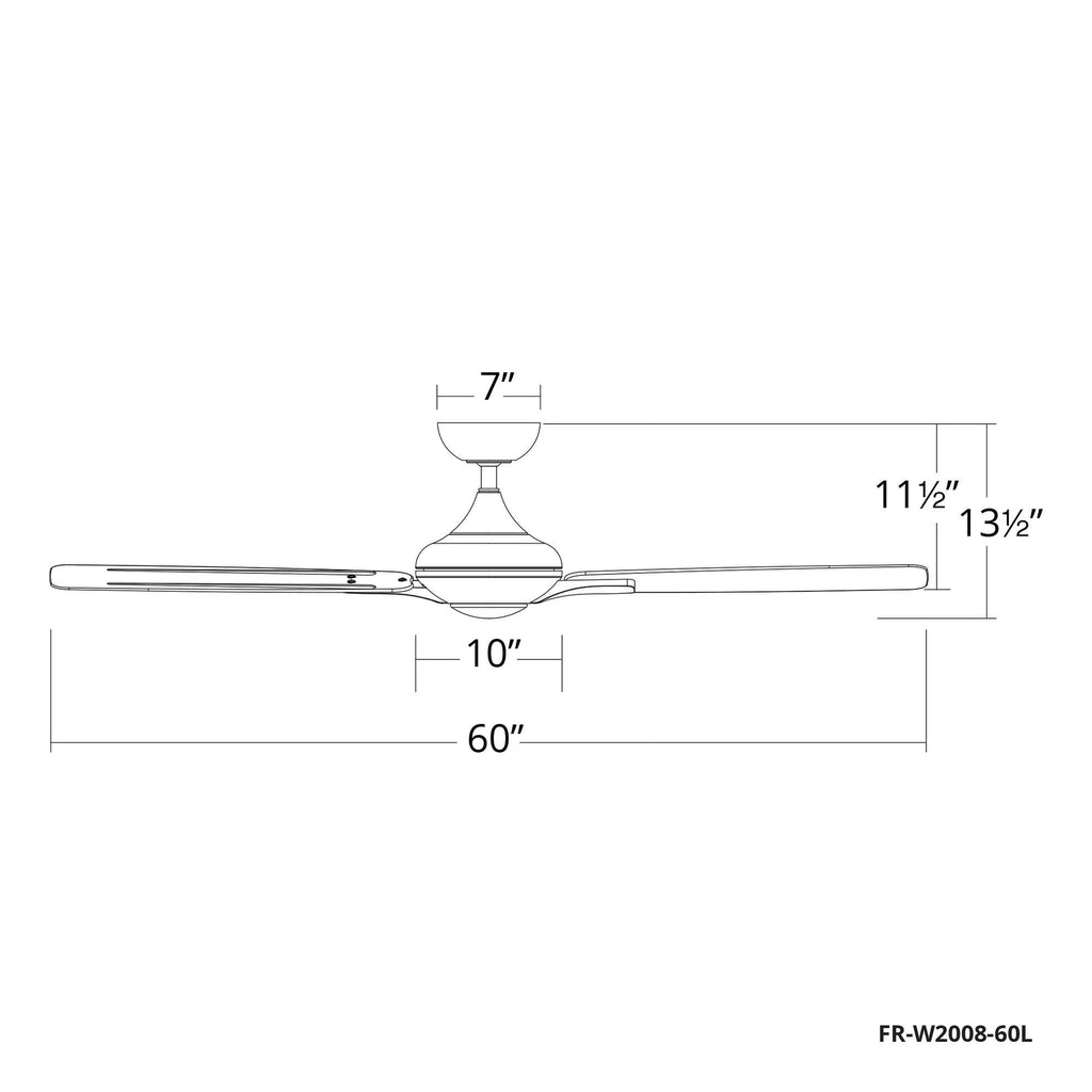 Bronze / Dark Walnut 60 inch Ceiling Fan with Light J309505