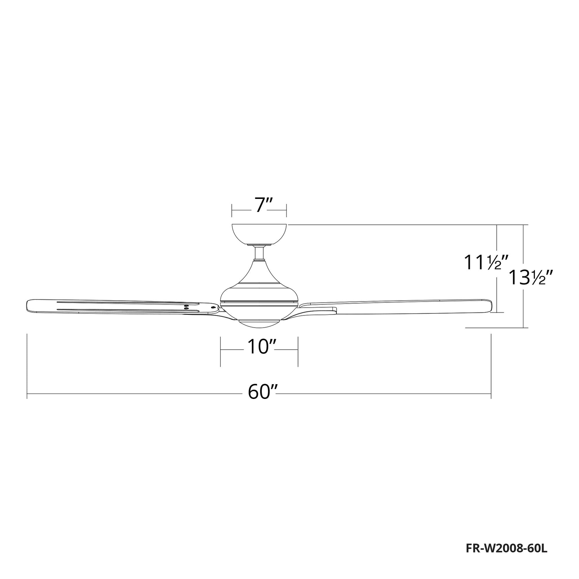 Bronze / Dark Walnut 60 inch Ceiling Fan with Light J309505