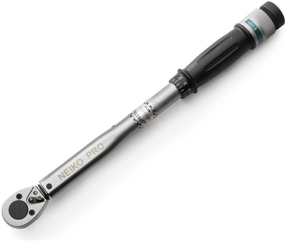 3/8" Drive Adjustable Click Torque Wrench, 15-80 Foot-Pound, Chrome Vanadium Steel, 14" Length, Pack of 2 Z9854