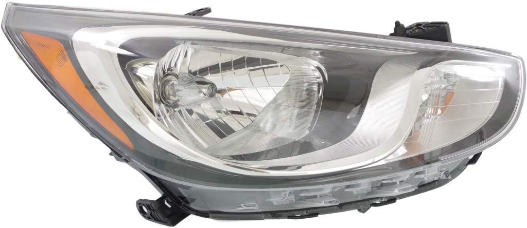 Passenger Side Halogen Headlight Assembly for Hyundai Accent Sedan 2012-2014 P815232