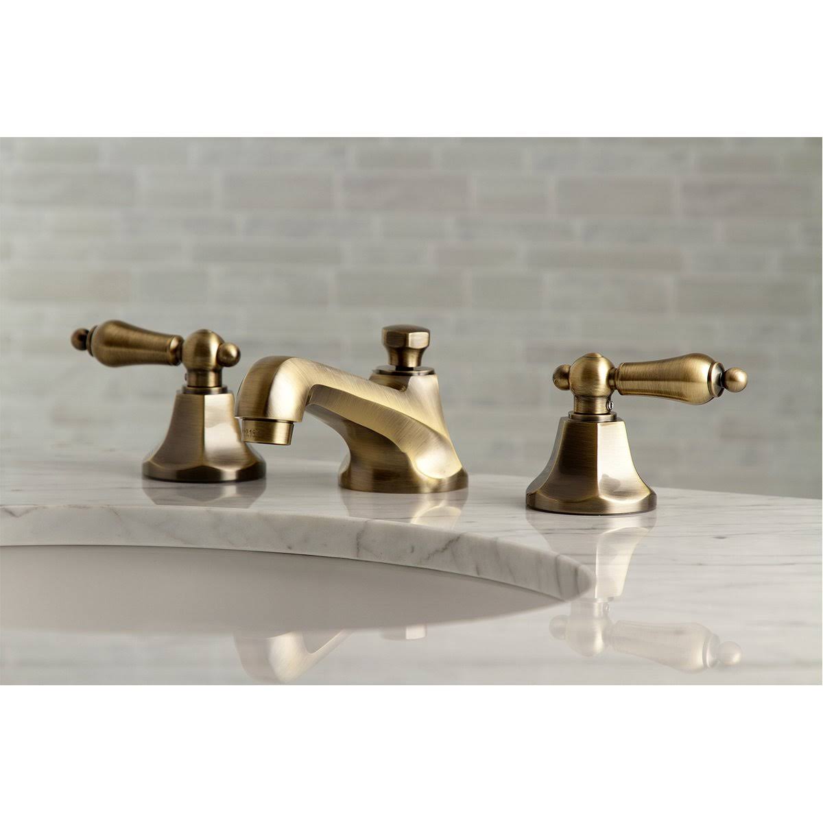 Polished Brass Widespread Bathroom Faucet Q253350