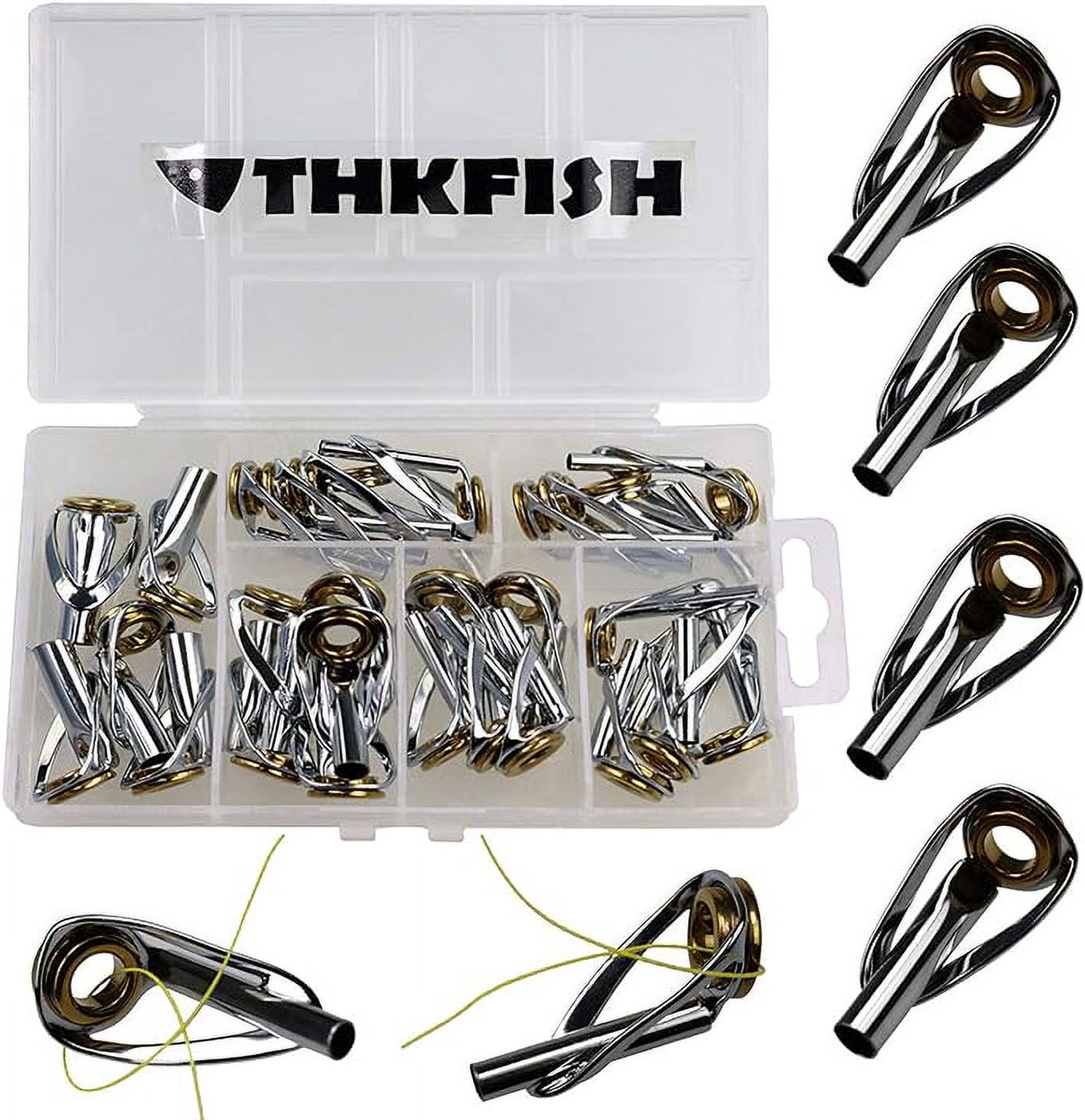 Saltwater Rod Tip Repair Kit Stainless Steel Ceramics 30pcs/40pcs D663
