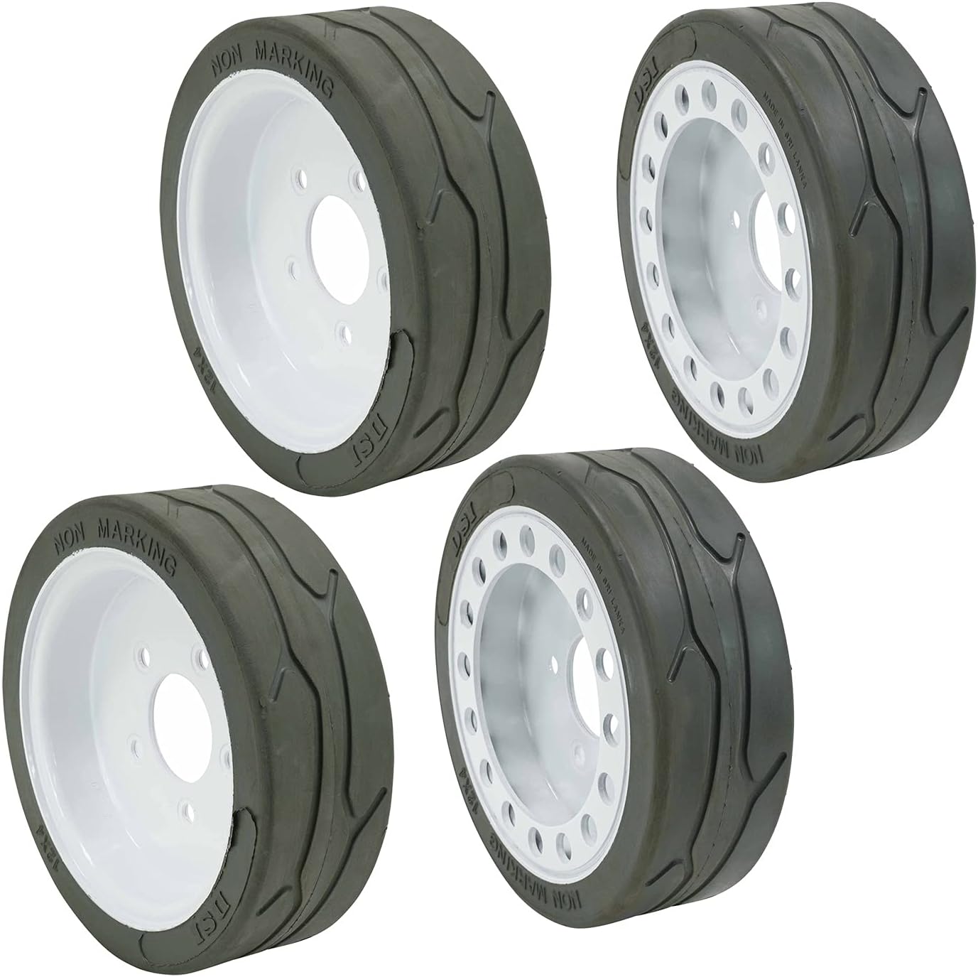 4 Set Non-Marking Wheel Assembly with Brake E6251