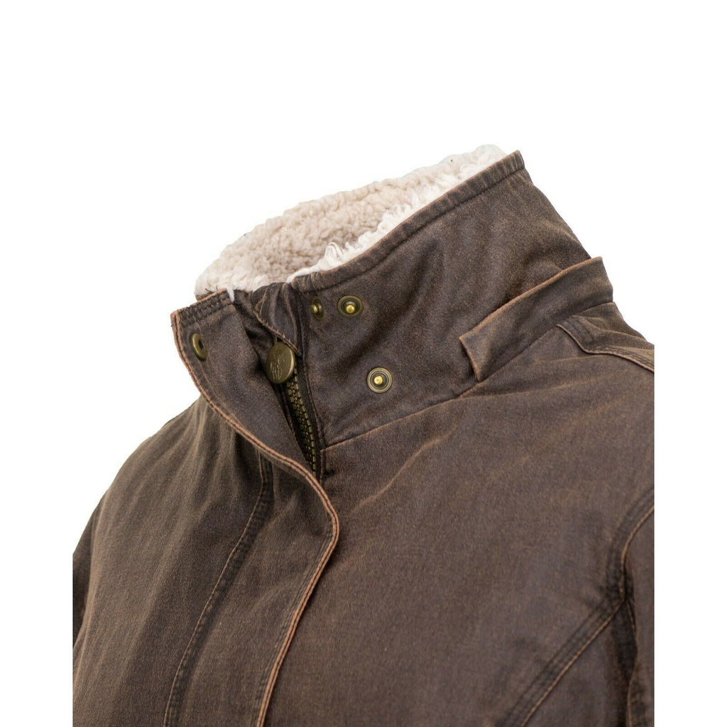 Brown Removable Hood Jacket P4822