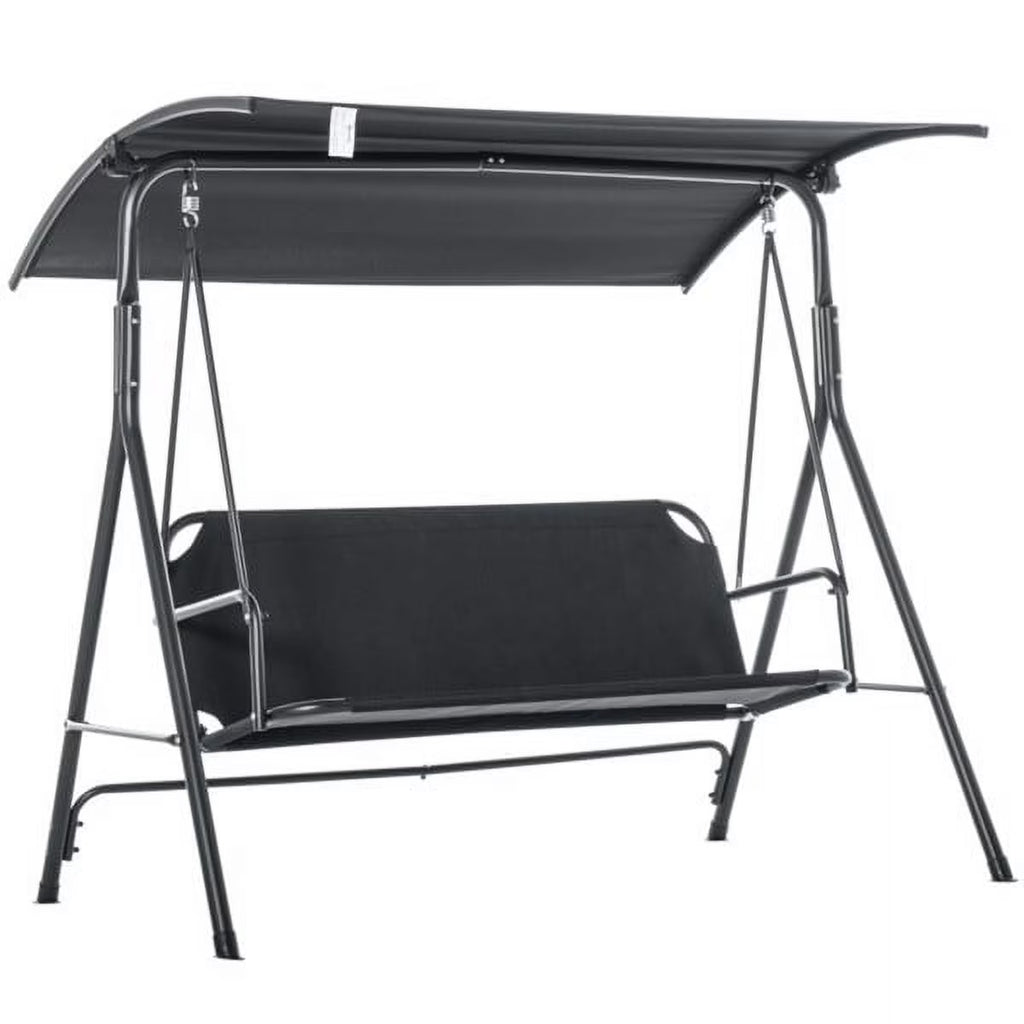 Black 3-Person Porch Swing M83115