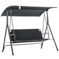 Black 3-Person Porch Swing M83115