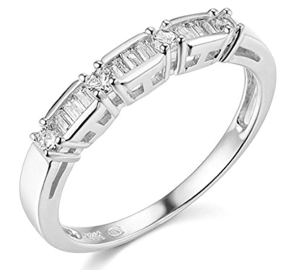 14K White Gold Engagement Ring Set L83078