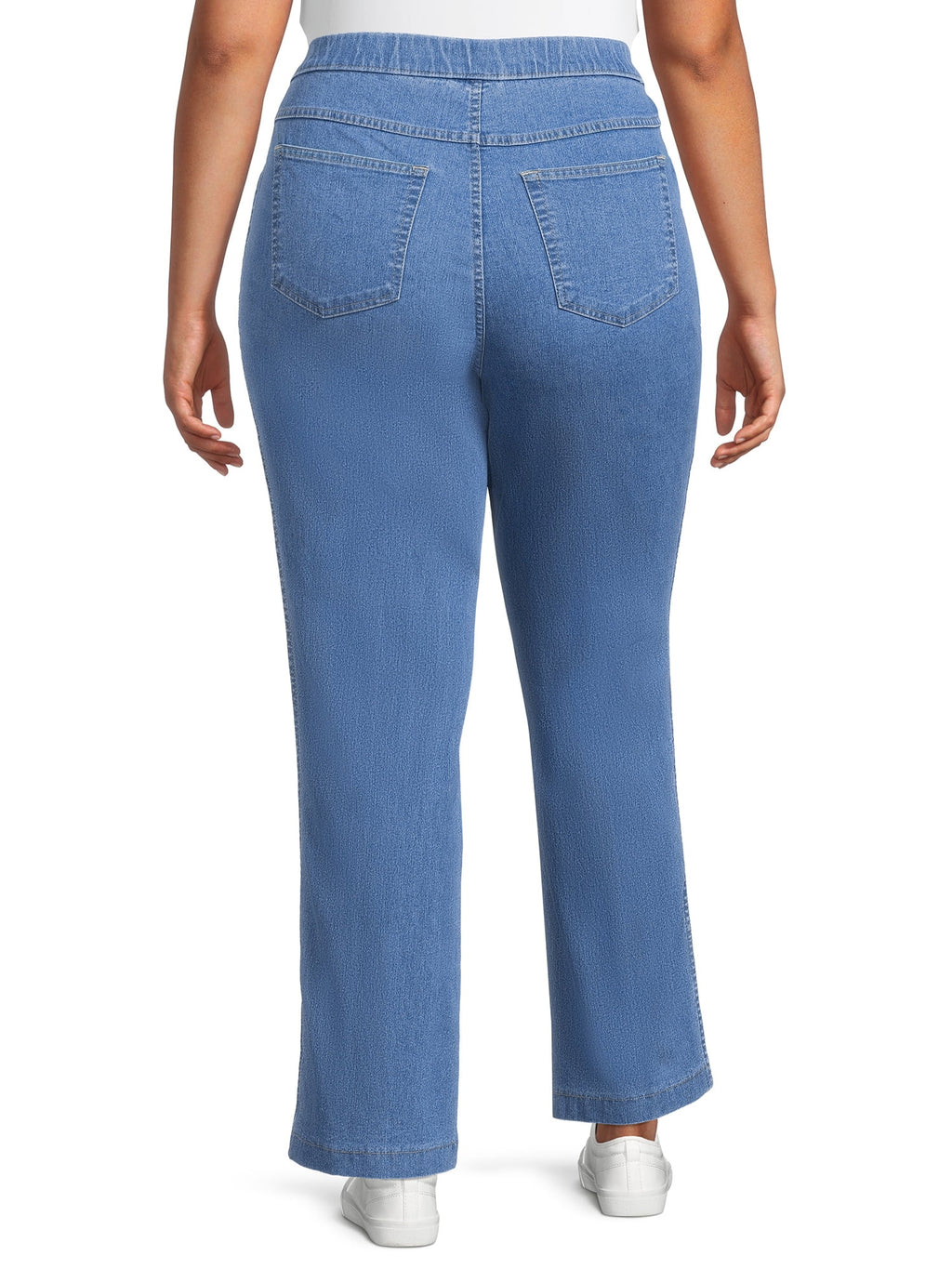 Plus Size 4 Pocket Stretch Bootcut Jeans, 2-Pack Y839