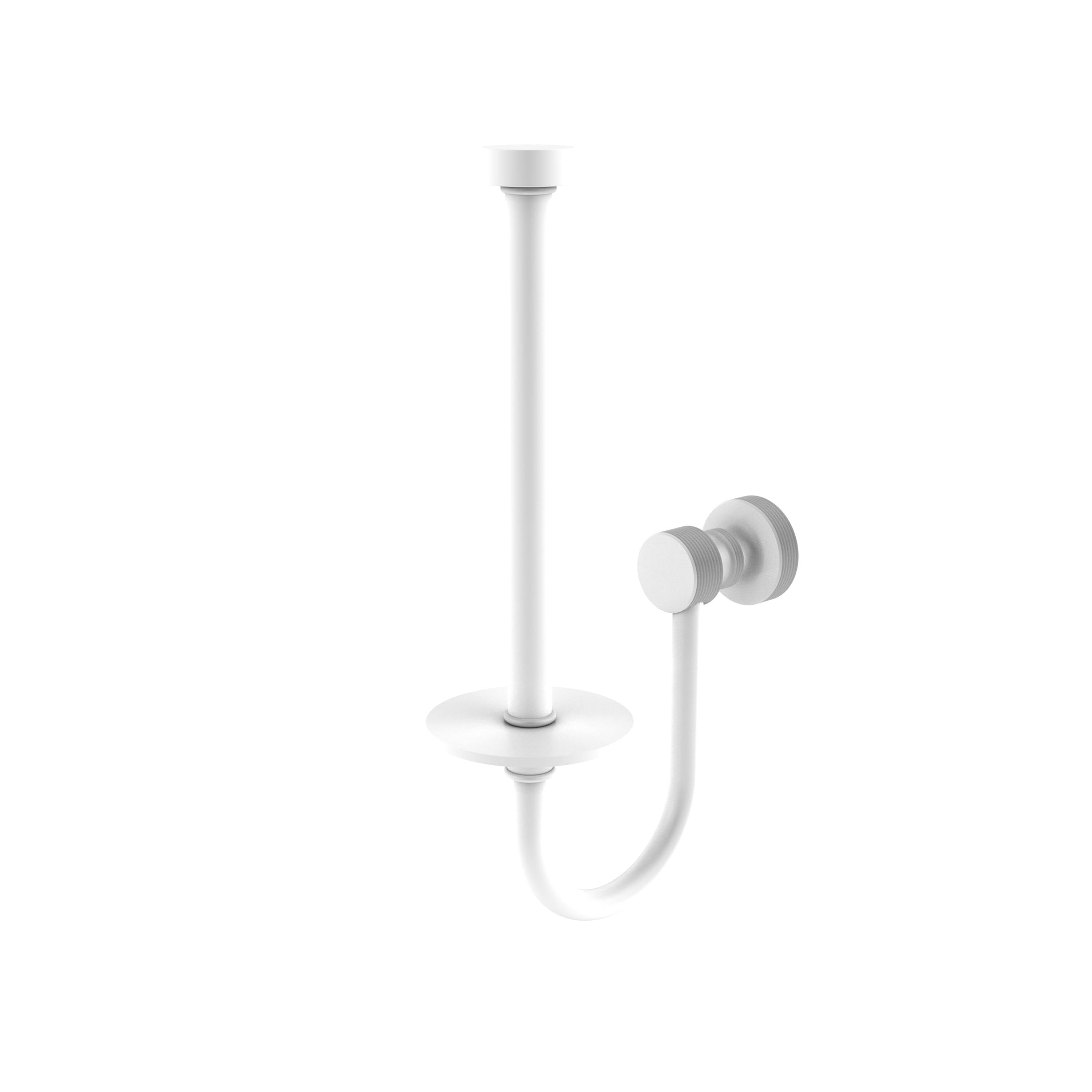 Matte White Upright Toilet Tissue Holder P9893