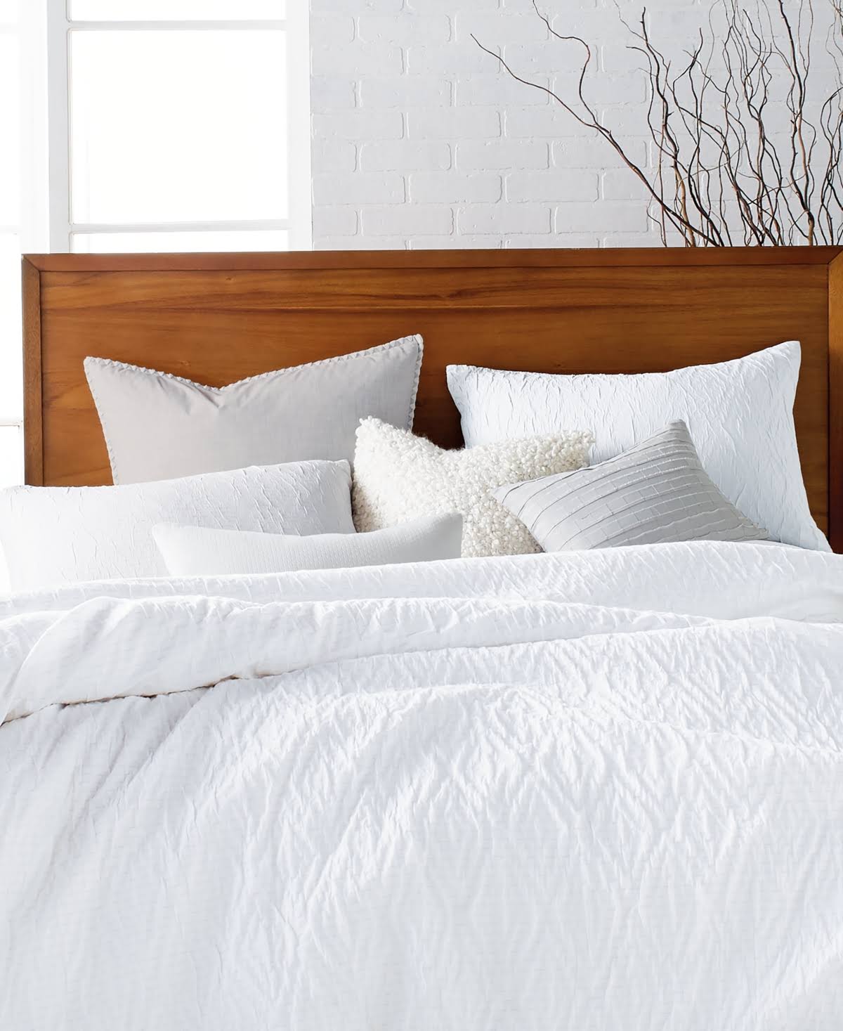 White King Crinkle Duvet Cover T582342